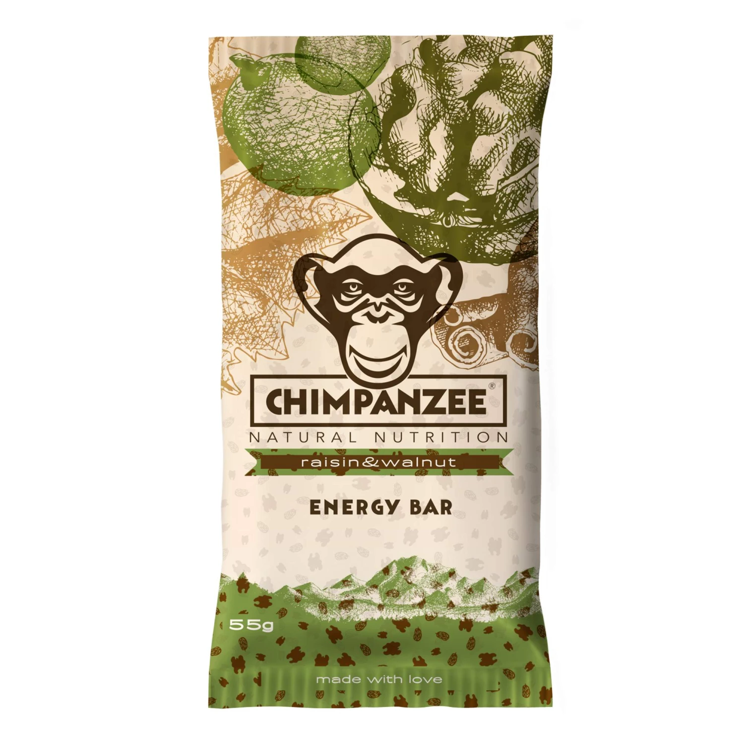Chimpanzee ENERGYBAR RAISIN & WALNUT - Müsliriegel 3 Chimpanzee ENERGYBAR RAISIN & WALNUT - Müsliriegel
